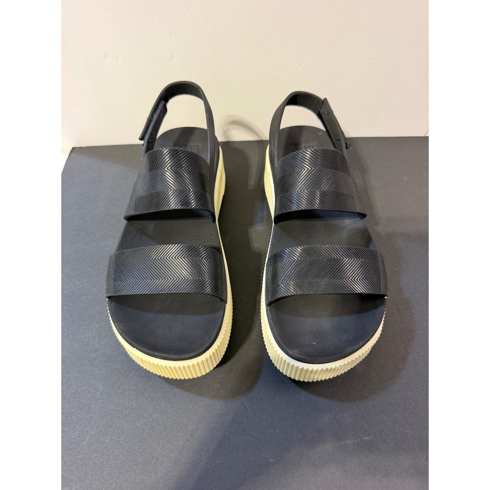 Reef Vista Hi Womens Black Cream Platform Strappy Sandals Size 8 CI4512